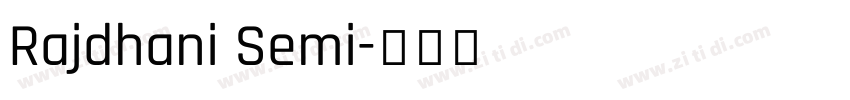 Rajdhani Semi字体转换